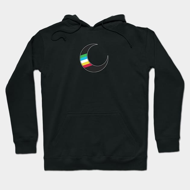 Disability Awareness Crescent Moon Hoodie by Curse Me Not